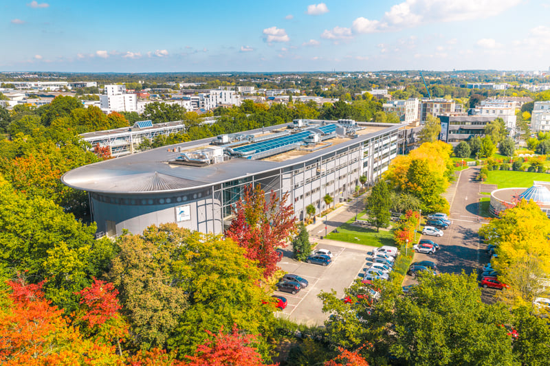 Vue aérienne du campus de Rennes School of Business
